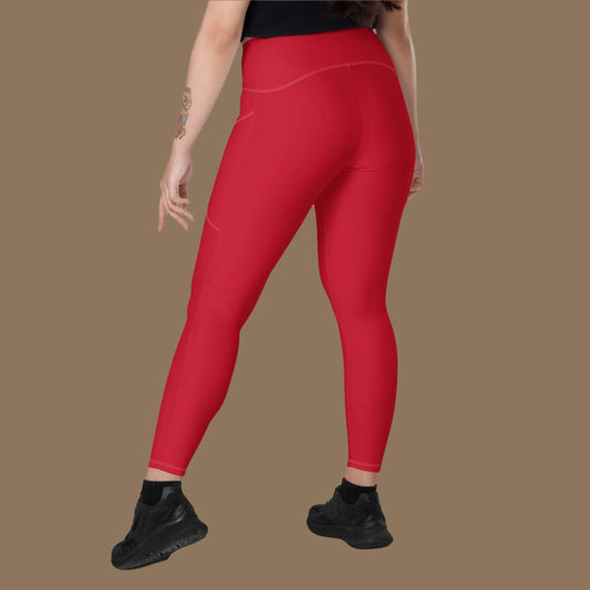 Foxy RED Leggings with pockets