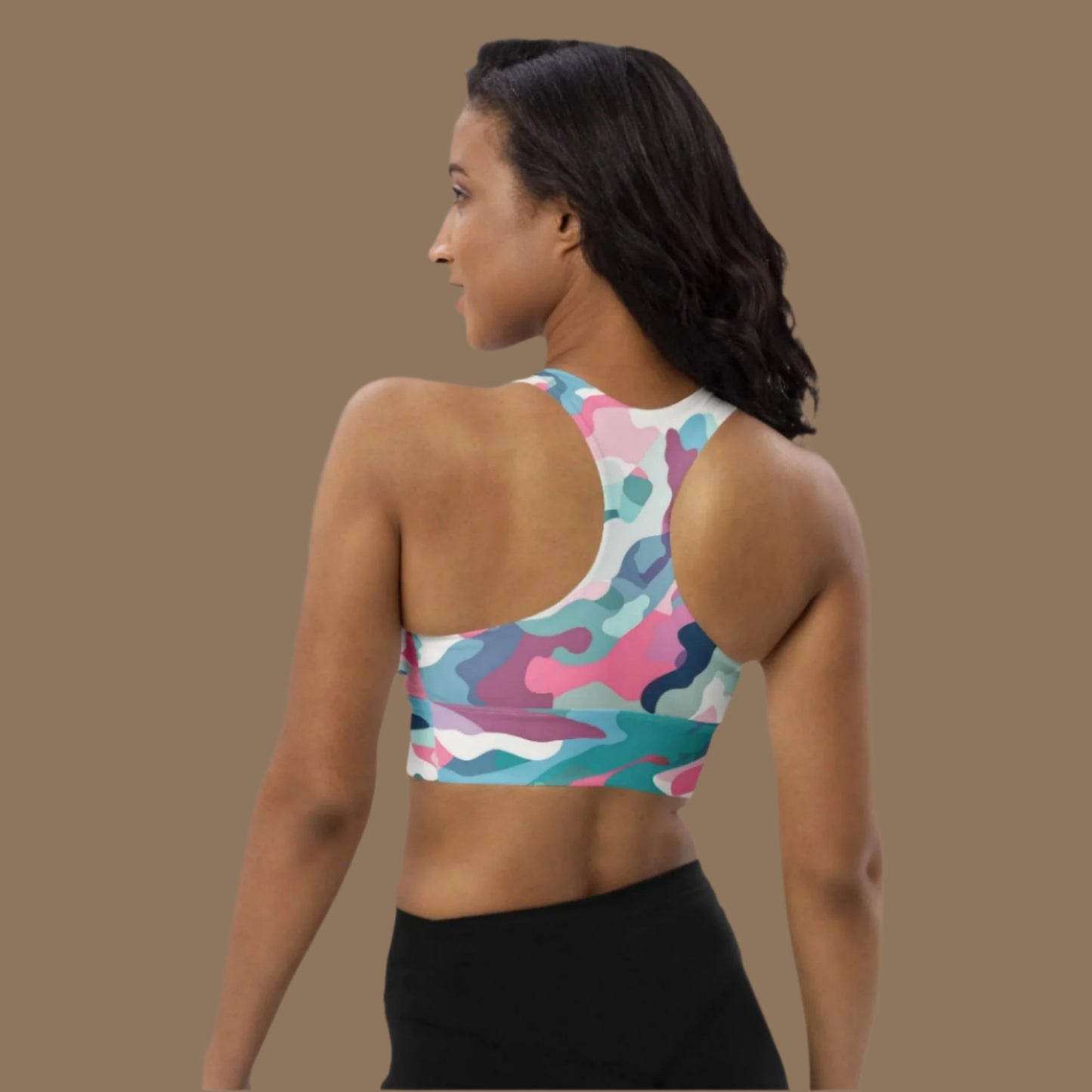 Pink Camo Performace Sports Bra