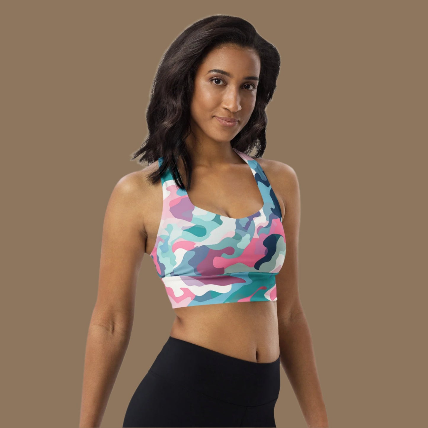 Pink Camo Performace Sports Bra