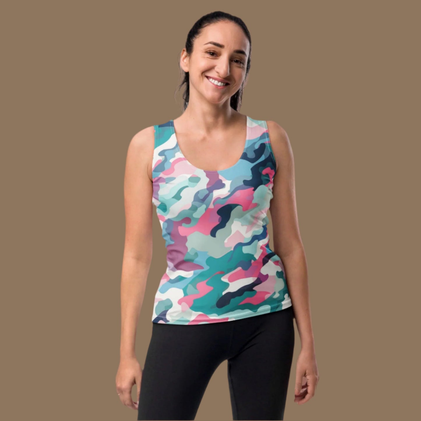 Pink Camo Tank Top