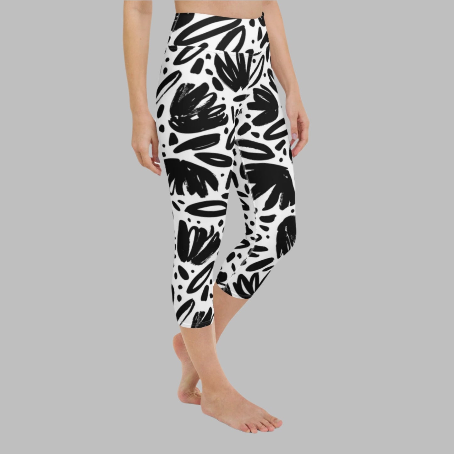 Graphic Art Yoga Capri Leggings