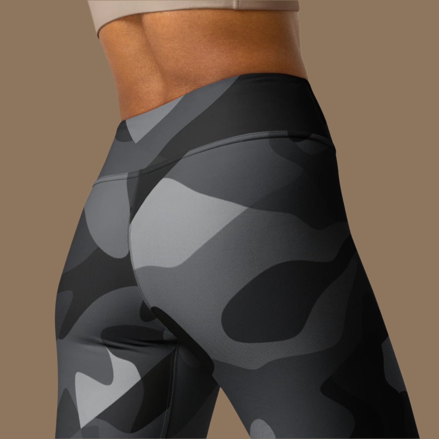 Camo Black Yoga Leggings