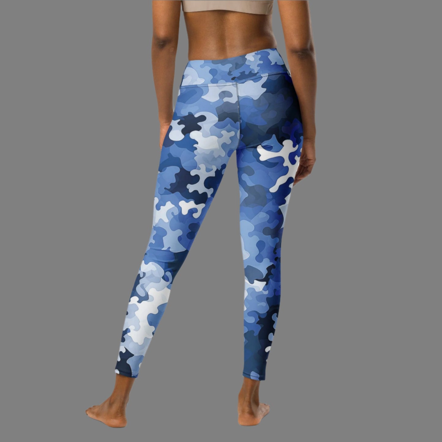 Blue Camo Performance Leggings