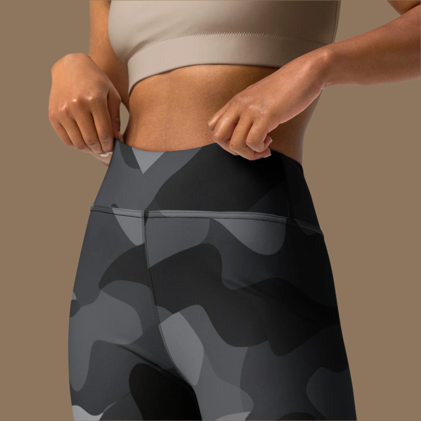 Camo Black Yoga Leggings