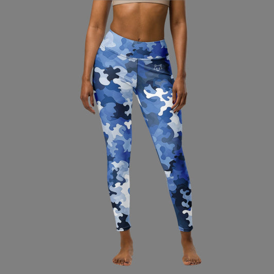 Blue Camo Performance Leggings