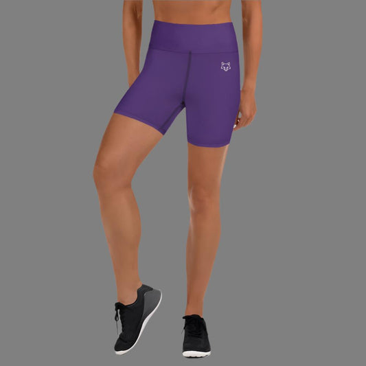 Purple Foxy Yoga Shorts